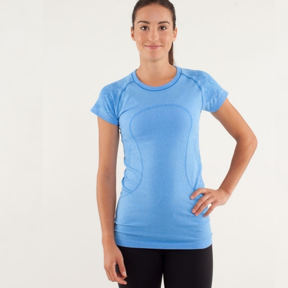 Lululemon Run: Swiftly Tech Short Sleeve *LaceBeaming Blue - Picture 3 of 14